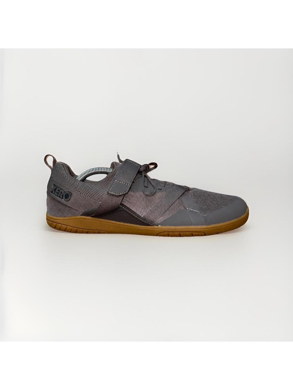 Xero Shoes Forza Trainer Men’s 10 Gray Gum Barefoot Weightlifting Gym Shoes